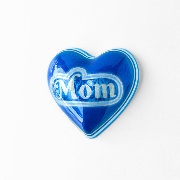 Mom Heart in Blue