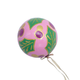 Pink Holly Ornament