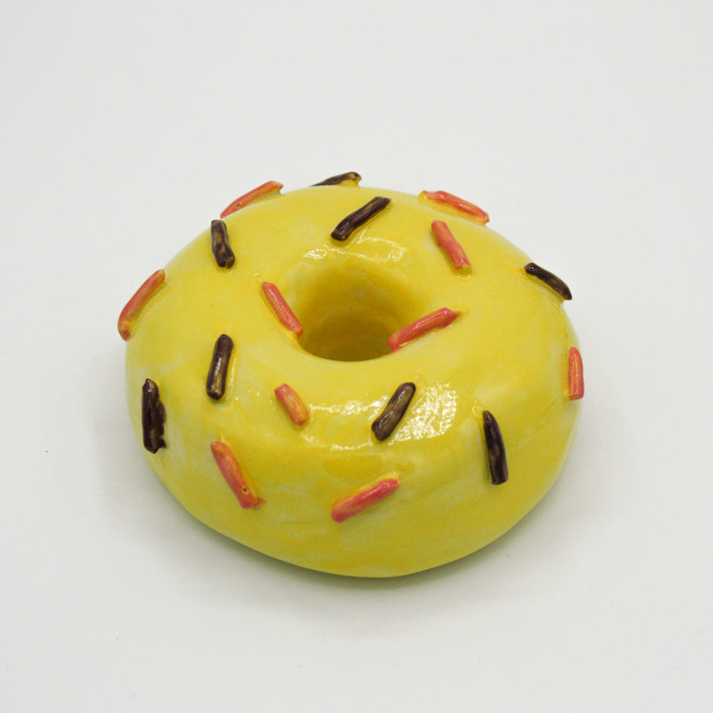 Yellow Sprinkle Donut