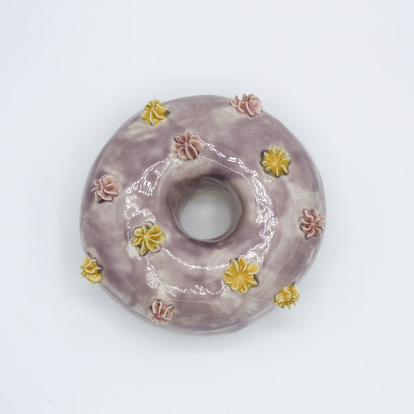 Purple Garden Donut