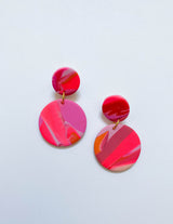 Katie Hoop // Barbie Core Print Earrings