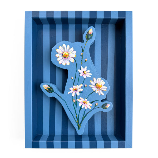 Daisies on Blue