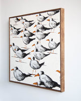 Diagonal Beach Birds