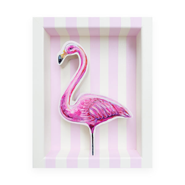 Flaming on Pink & Cream