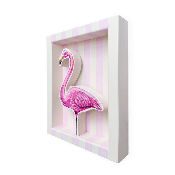 Flaming on Pink & Cream