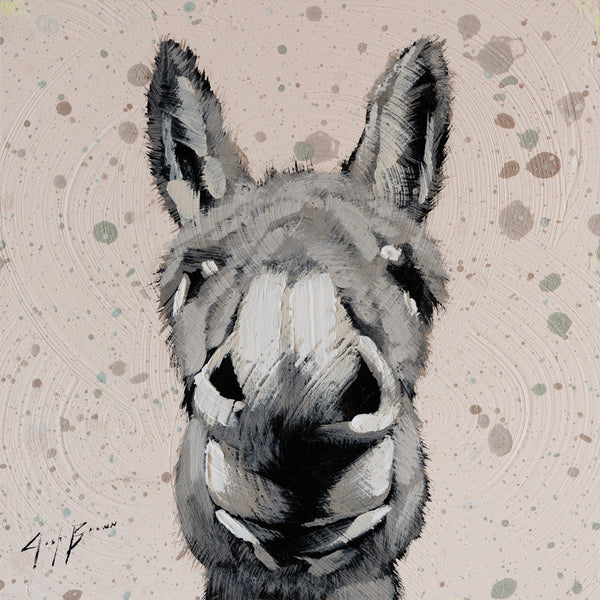 Grey Donkey On Spray