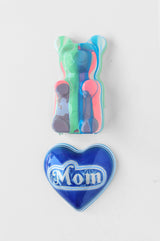 Mom Heart in Blue