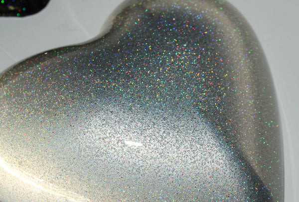 Iridescence White Heart