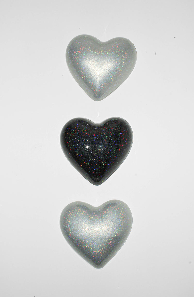 Iridescence White Heart