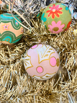 Light Pink Holly Ornament