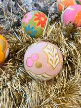 Light Pink Holly Ornament