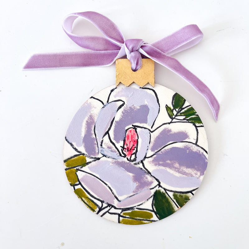 Lavender Magnolia Ornament No. 1