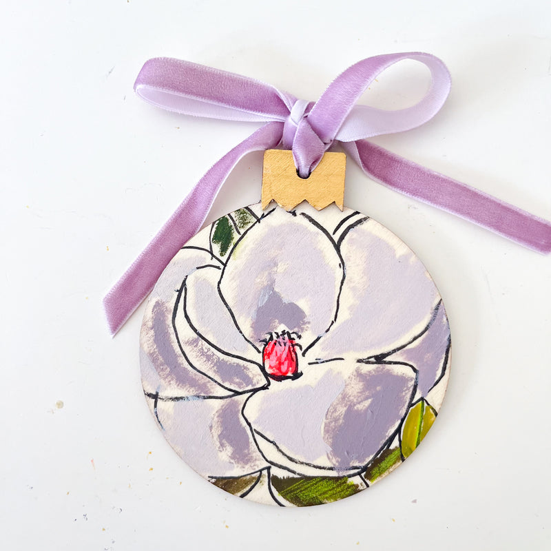 Lavender Magnolia Ornament No. 2