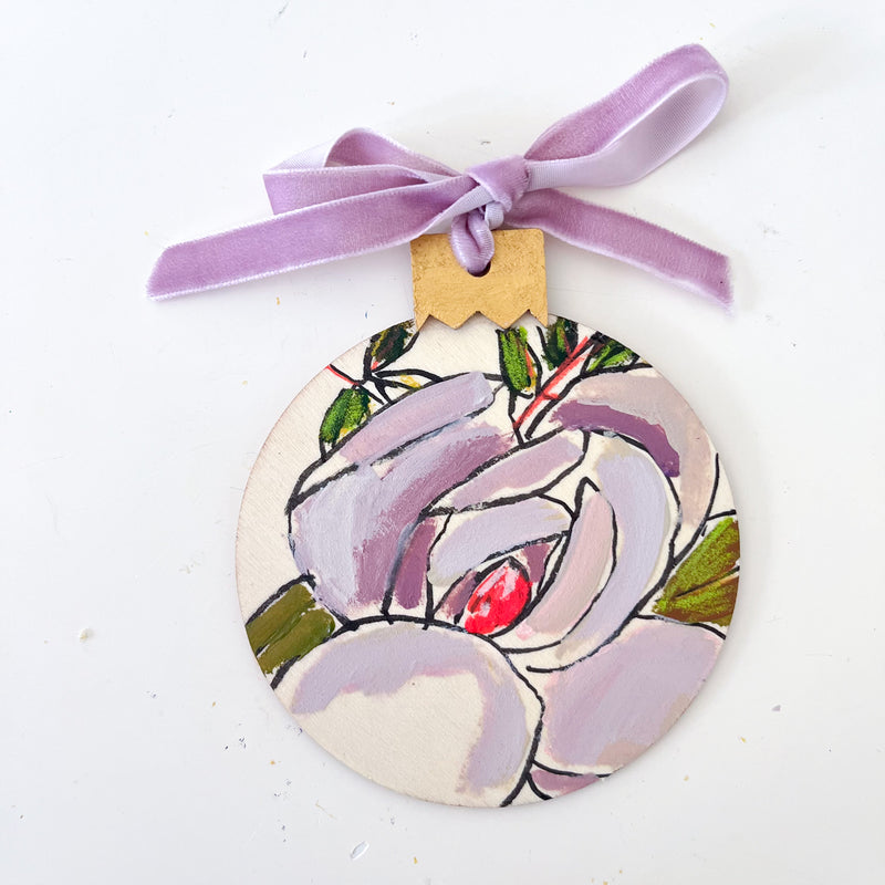 Lavender Magnolia Ornament No. 3