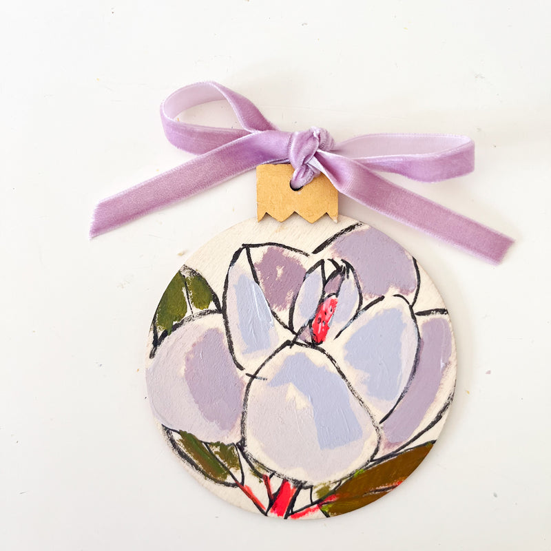 Lavender Magnolia Ornament No. 5