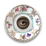 Lover's Eye Painting on a Bavarian Floral Plate