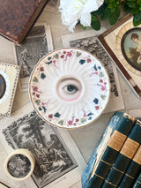 Lover's Eye Painting on a Royal Doulton "Canterbury" Plate