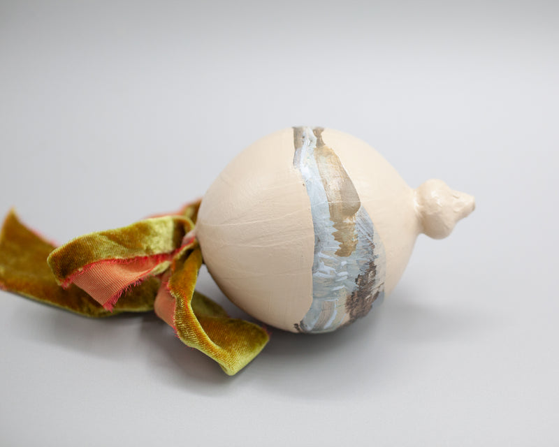 Green Ribbon Ornament