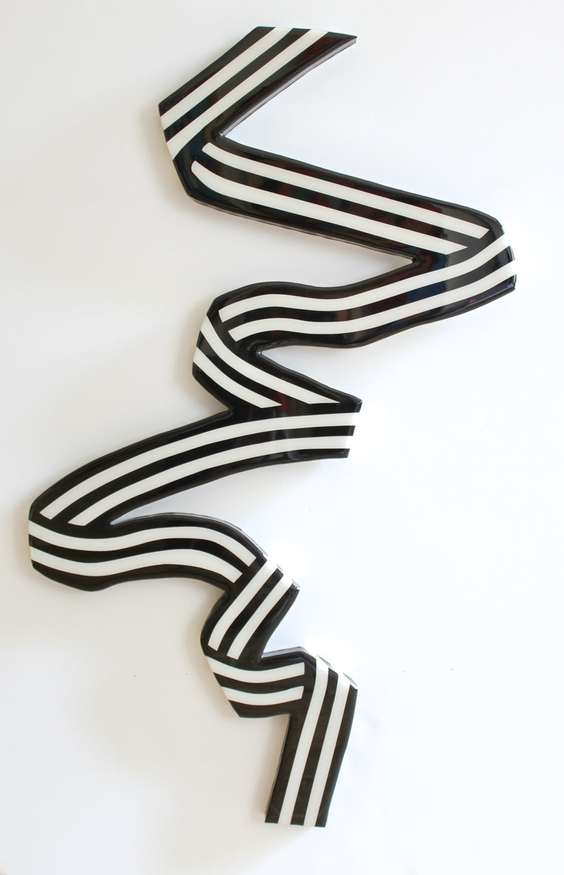 Petite Ribbon No. 5 Black & White