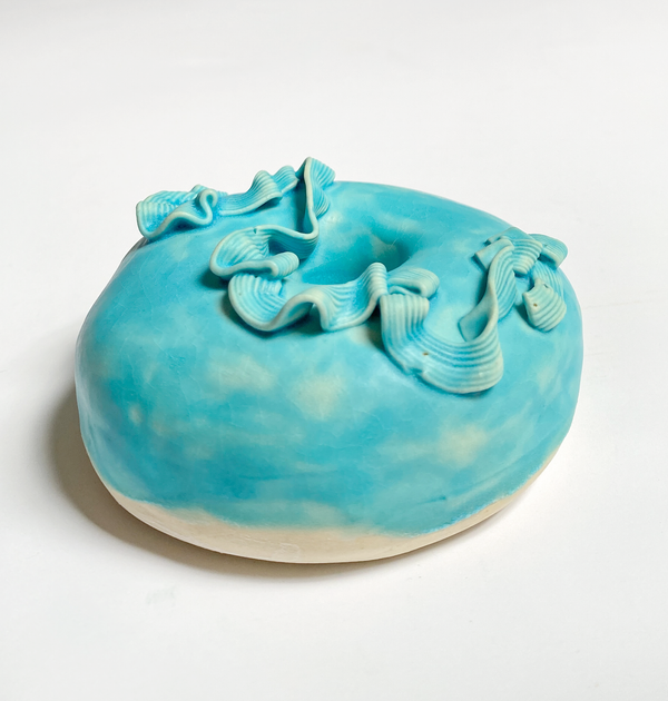 Aqua Ribbon Donut