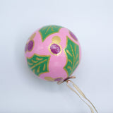 Pink Holly Ornament