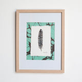 Turquoise Turkey Feather