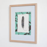 Turquoise Turkey Feather