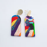 Brass Arch // Winter Circus Earrings