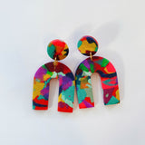 Arches // Winter Circus Print Earrings