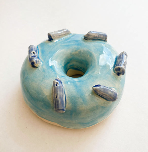 Blue Mega Sprinkle Donut