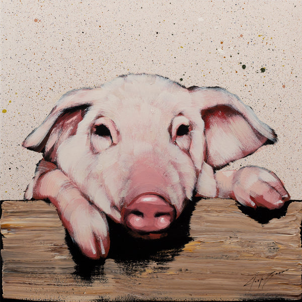 Pig on Tan Sprinkles