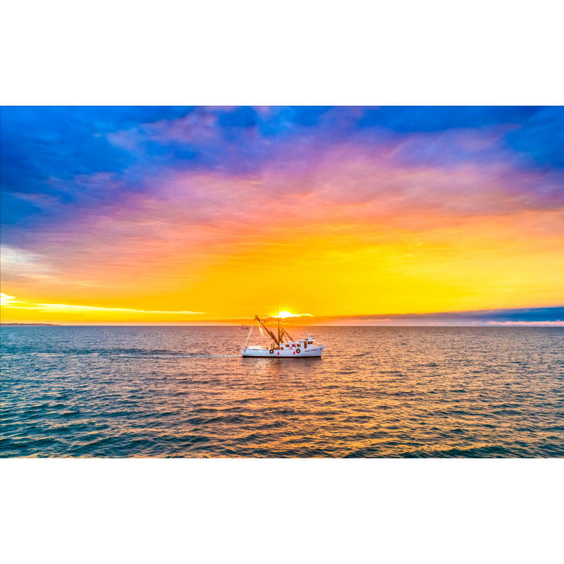 Shrimp Boat Sunrise | 12 x 18