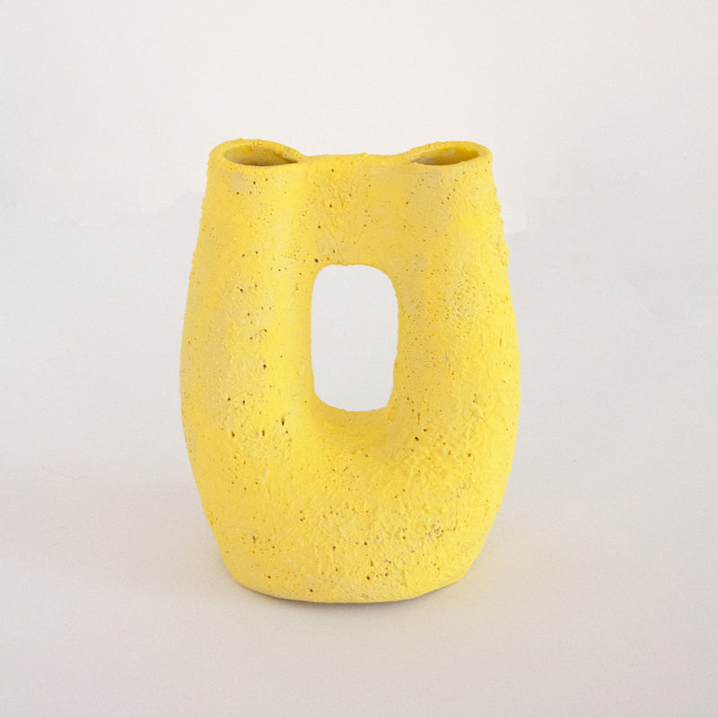 Yellow Orb Vase